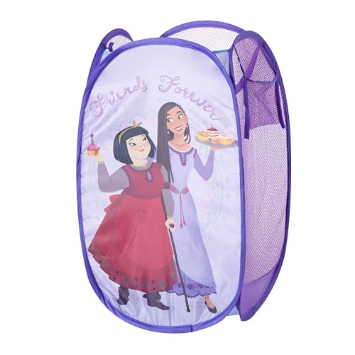 Image of Disney Wish Pop Up Hamper with Durable Carry Handles, 21'' H x 13.5'' W X 13.5'' L
