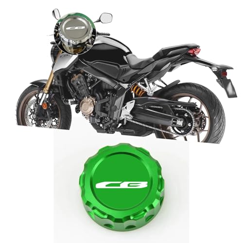 ShiBinJP For CB650R CB600F CB500X CB500F CB400 CB750 �o�C�N (2026�A2025�A2024 ���f��) �p�̃I�C�� �J�b�v �L���b�v�ƃu���[�L �t���[�h �^���N �L���b�v�̃A�N�Z�T�� (�O���[��)