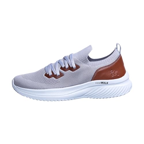 Image of Neeman's Ease Walk Snug Sneakers for Men | Breathable Knit, Stretchable Fit & Cushioned Comfort for Everyday Walking