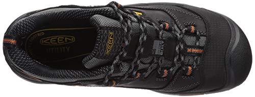 KEEN Utility Mens Boots Work Shoes, Black/Bossa Nova, 10.5 US