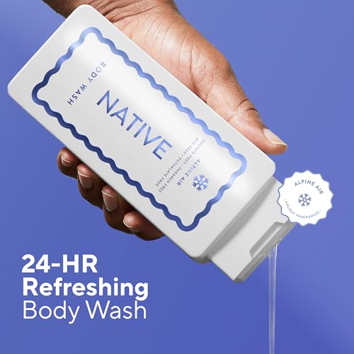 Native Body Wash Contains Naturally Derived Ingredients | For Women & Men, Sulfate, Paraben, & Dye Free Leaving Skin Soft and Hydrated | Limited Edition | Alpine Air Scent 18 oz - image 2