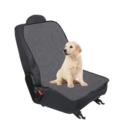 Coprisedile Anteriore per Cani Auto, Impermeabile, Tappetino per Animali, Applicabile Tutto L'anno, per la Maggior Parte Delle Auto (Grigio)