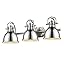 Pewter with Chrome Shades
