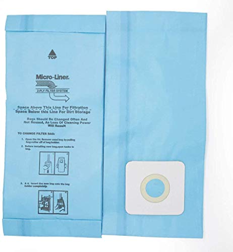 DVC Micro-Lined Paper Replacement Bags for Riccar Style A 2000/4000 and Simplicity 5000/6000 Series - 6 Bags