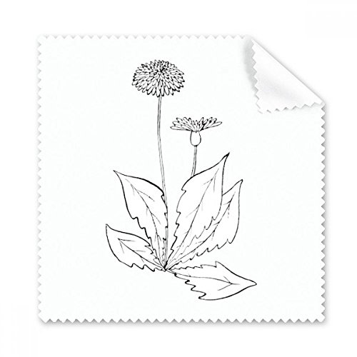 Nettoyeur écran téléphone et chiffon lunettes tissu feuilles pissenlit