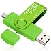 Produktbild BorlterClamp 32GB OTG USB-Stick Speicherstick Dual USB 3.0 Flash-Laufwerk mit Micro USB-Laufwerk Anschluss für Android Smartphone Tablets & Computer (Grün)