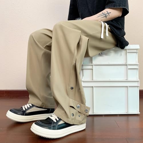 Men Casual Fashion Plus Size Loose Jeans Street Wide Leg Trousers Pants3