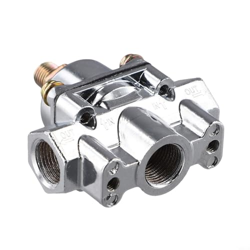 Holley Chrome Carbureted Fuel Pressure Regulator 12-803 Zinc Alloy Replacement Part Compatible with Holley Carburetor Auto Fuel System Component