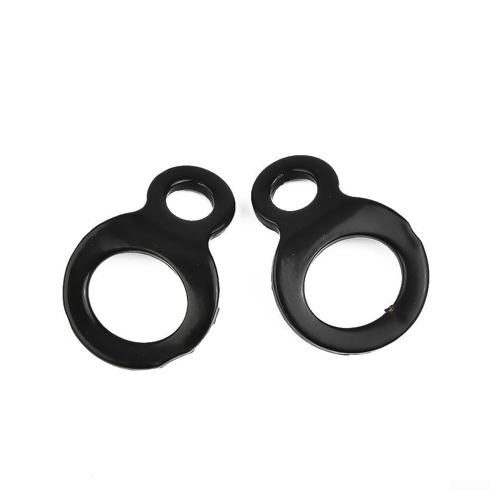 2 anillos de correa de amarre para motocicleta, moto de cross, ATV, UTV, anclaje de abrazadera triple con montaje de perno de 5 mm
