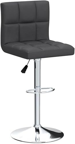 Miniatura 5 de Homall - Taburetes de bar de cuero sintético, con altura ajustable, giratorios, hidráulicos sin brazos, taburete de bar y cocina cuadrado de altura