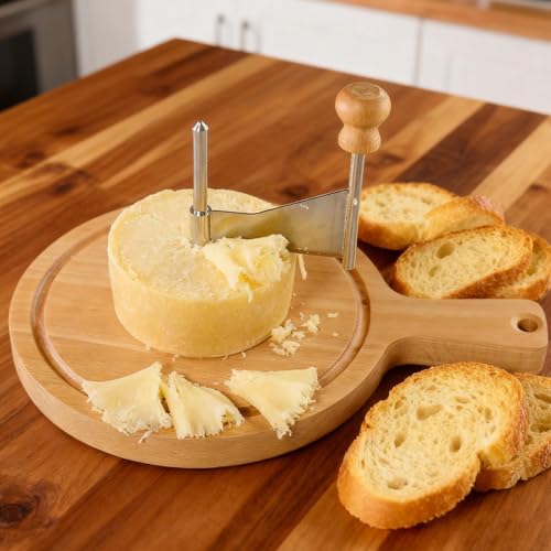Cortador de rueda de queso sin esfuerzo con mango seguro 7