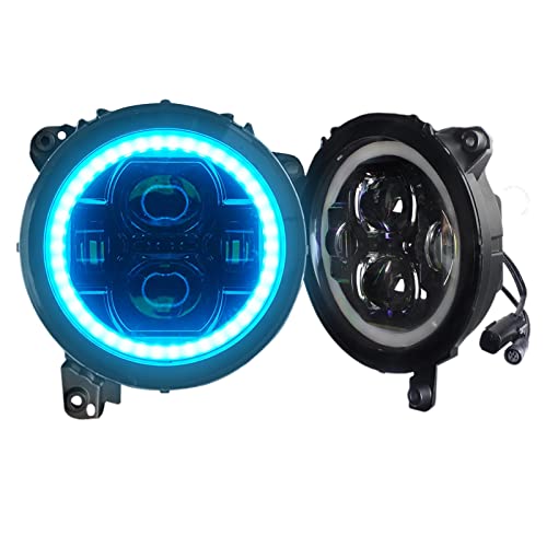 Beltandroad A10HL901GBUS-2X For Je Ep Jl 9 Inch Led Headlight- Dot Rgbw Halo Headlight thumb #7