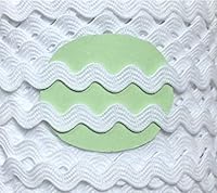 5 m Zackenlitze weiß 8 mm