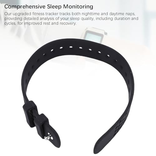 ASHATA Smart Health Armband, Fitness -Tracker mit 127 Sportmodi All Day Activity Sleep Tracking 1ATM Wasserdicht 45 Bis 60 Tage Akkulaufzeit f&uuml;r -Ger&auml;te (Black)