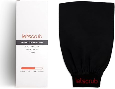 Let'scrub Üçgen Siyah Banyo Duş Kesesi Peeling Eldiveni%100 Floş Ipek Normal Ciltler İçin