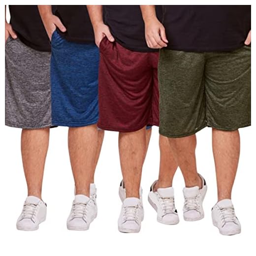 Kit 4 Bermudas Shorts Masculino Plus Size Dry Fit Esportivo 2 Bolsos (Chumbo/Verde/Azul Marinho/Vermelho, G1)
