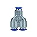 AIGNEP USA 88310-02 Union Y, 1/8" Tube (Nickel Plated Brass)