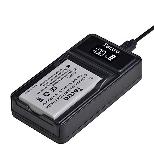 Tectra 2 Pack En-El5 Rechargeable Batteries And Led Usb Charger For Nikon Coolpix P3, P4, P90, P80, P100, P500, P510, P520, P530, P5000, P6000, S10, 3700, 4200, 5200, 5900, 7900 Digital Cameras #TOP5