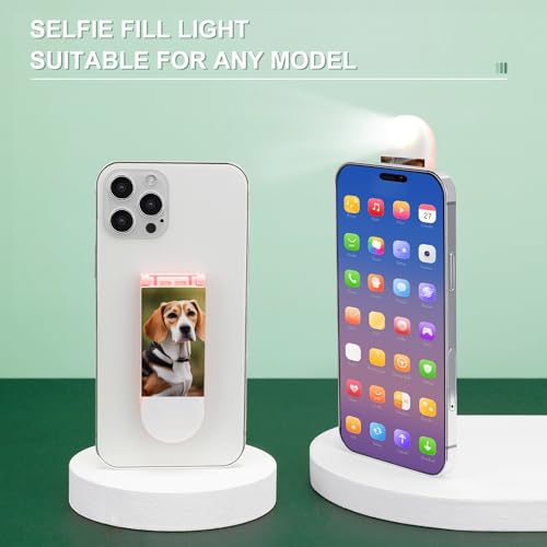 Support de téléphone Beagle avec lumière à selfie rechargeable - 4
