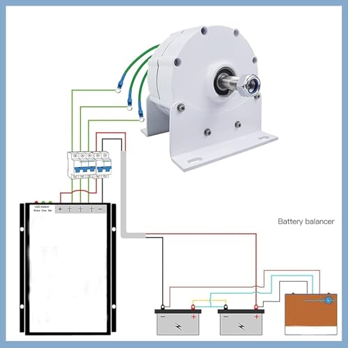 Gerador Ímã Permanente Sem Engrenagens Trifásico,Alternador Água 12 V/24 V/48 V Ca,Gerador Turbina E