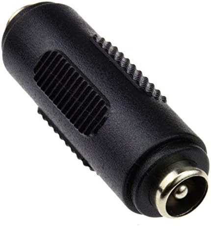 DC Female to Female Coupler, 2.5mm X 5.5mm Connector, Power Cable Extension Adapter, Male to Female Jack Converter, Barrel, Wire Extender, Joiner, Plug Adaptor for CCTV IP Camera, DVR, LED Light Strip