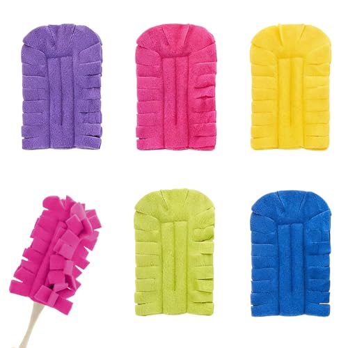 Reusable Duster Refills 2026 New 360 Heavy Duty Fleece Duster Refills Reusable Duster Pads Washable Cleaning Pads Tools for Cleaning Ceiling Fan Window Kitchen (5)