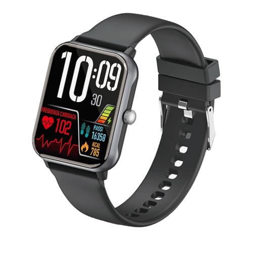 ドコモ純正 スマートウォッチ01 ブラック スポーツ 健康管理 睡眠管理 3~5日間 長時間バッテリー Bluetooth5.2 防水 iPhone用 Android用