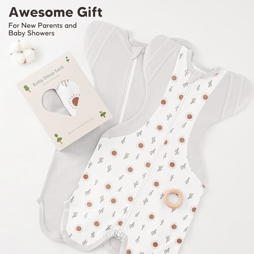 Image of Susurration Baby Sleep Sack, Self-Soothing Swaddle for Newborns, Improves Sleep, Snug Fit Helps Calm Startle Reflex, Newborn Essentials for Baby, 2 Pack, 3-6 Months, 13-19 lb