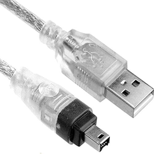 image for ALINNA 5FT USB 2.0 Male to IEEE 1394 4Pin Male iLink Firewire DV Cable