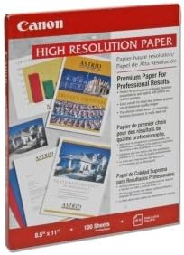 Canon High Resolution Paper - Letter - 8.5" x 11" - 100 x Sheet (Catalog Category: PAPER- MATTE FINISH)