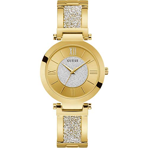 Guess Reloj Analógico Para Mujeres De Cuarzo Con Correa En Acero Inoxidable W1288l2 Guess Reloj Analógico Para Mujeres De Cuarzo Con Correa En Acero Inoxidable W1288l2