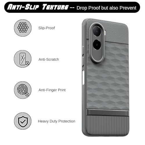 Image of Shockproof Case Compatible with Poco C85x 5G / Mi Redmi A7 Pro 5G | Full Camera Protection | TPU Flexible Back Cover for Poco C85x 5G / Mi Redmi A7 Pro 5G (Graphite Grey)