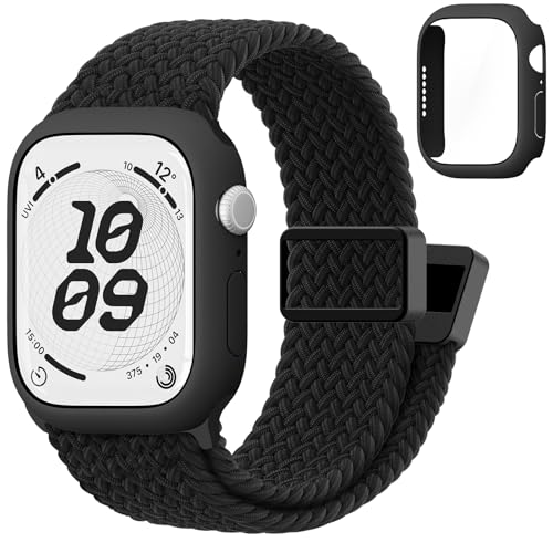 �ґg���C�N���X�v�o���h �q���p Apple Watch 38/40/41/42/44/45mm�p �i�C�����e���X�g���b�v�ƕی�J�o�[ �����K���X�t�� iWatch Series 9 8 7 6 5 4 3 2 1 SE3 SE2 SE�ɑΉ�