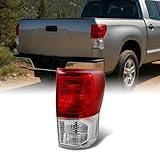 Toyota Tundra Pickup Truck Red Clear Tail Light Rear Brake Lamp Replacement Passenger Right Side