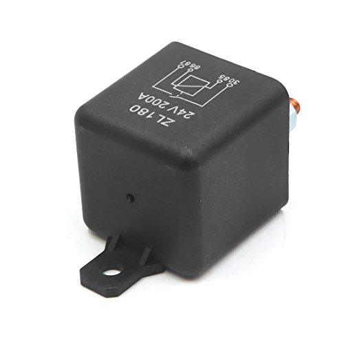 Prise de relais de puissance JCAKES robuste DC 24V 200A noire pour automobile - 3