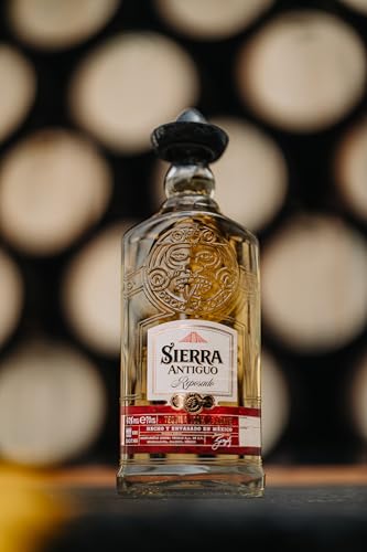 Sierra Tequila Antiguo Reposado (1 x 700 ml) – reiner Tequila Reposado aus 100% Blaue Weber Agave – ideal für Cocktails wie Margaritas – 40% Alk.