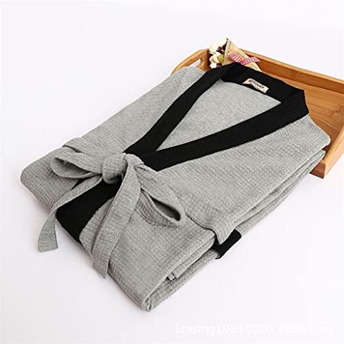 UXZDX CUJUX Men’s Bathrobes Plus Soft Bathrobes Plus Size Absorbent and Quick-Drying Nightgown Pajamas Home Service (Color : B, Size : L Code)