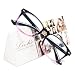 Livhò Blue Light Blocking Computer Glasses,Tablet/Gaming/TV/Phones Glasses for Women Men,Anti Eyestrain Filter UV Glare & Reduce Headache Eyewear Fake Glasses LI8056-0.0 Magnification
