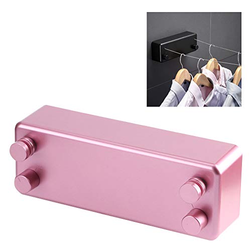 Clothes Line, Clothesline, 13. 1ft Hotel Bathdroom for Balcony Home/1588 (Color : 9024p Pink Double