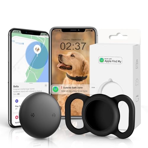 VB GPS Tracker for Dogs (1 Pack), Mini GPS Cat Tracker, Smart Pet Activity Tracker (iOS Only), No Monthly Fee, Compatible with Apple Find My, Anti-Lost, Finder Tag
