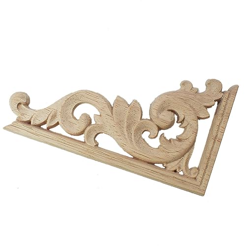 Calcomanía para en madera de 4 piezas: apliques de esquina decorativos para marcos y puertas 4