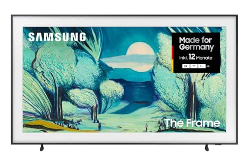 Samsung The Frame LS03F 4K QLED 55 Zoll (138 cm) UHD Fernseher, Modern Frame Design, NQ4 AI Gen2 Prozessor, Art Mode, Artful Picture Quality, One Connect Kabel, Samsung Vision AI Smart TV