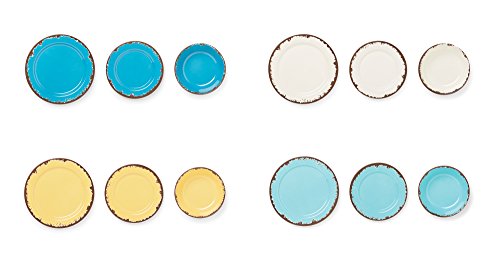 Fox Run Melamine Dinnerware Set, 12-Pieces, Multicolor #TOP6