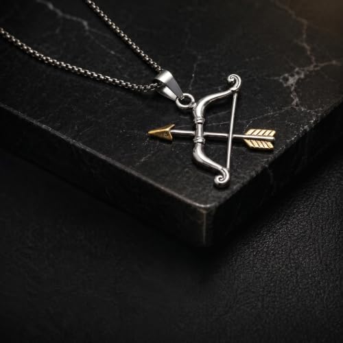 Image of THE MEN THING - Sanatan Divine Symbols Oxidised Pendant Necklace with 24inch Round Box Chain for Men & Boys