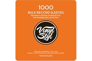Vinyl Styl 12" LP Vinyl Record Protection Plastic Sleeves for 12 Inch...