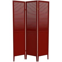 Red Lantern 6 ft. Tall Beadboard Divider - Rosewood - 3 Panels