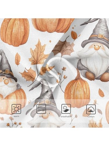 ZZKKO Gnome and Maple Leaves Pumpkins Girls Underwear Toddler Panties for Girls Comfort Brief Size 2T3