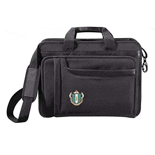 Greekgear Delta Zeta Crest - Shield Briefcase Attache Black