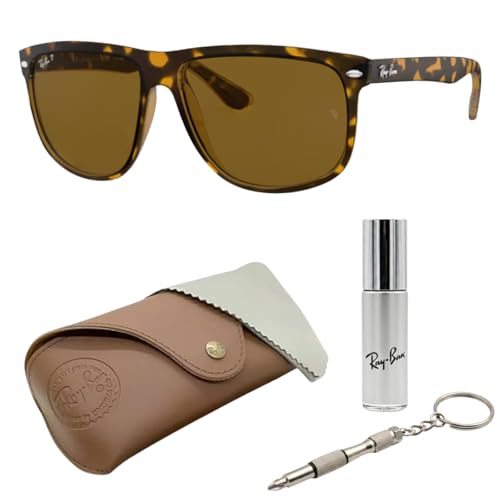 Image of Ray-Ban RB4147 BOYFRIEND Square Shaped Sunglasses for Men with Official RAYBAN Eyewear Kit