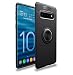 Produktbild Ttimao Kompatibel mit Samsung Galaxy S10 Hülle Weich TPU Silikon Bumper Schutzhülle 360° Rotierende Metallringhalterung Anti-Fall Schock-Absorber Anti-Kratzer Handyhülle-Schwarz